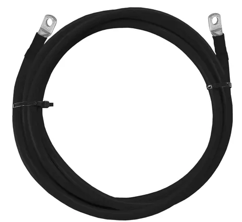 Czarny przewód do łączenia akumulatorów oczko M10-oczko M10 – 500cm 50mm2