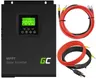 Zestaw: inwerter solarny Off-Grid Green Cell 12VDC 230VAC 1000W/2000VA SINUS + 60A MPPT + przewody do połączenia