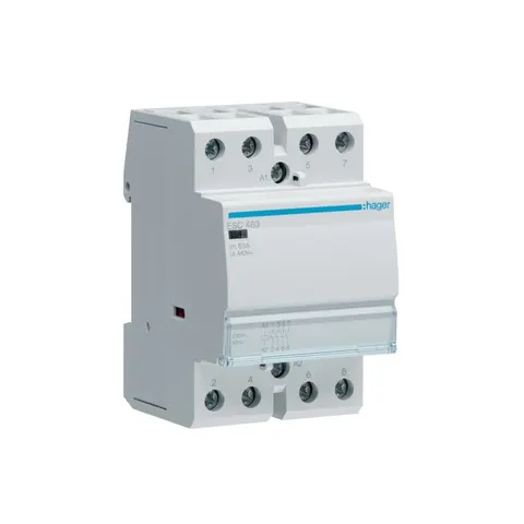 Stycznik modułowy 63A 4NO (4Z) 230VAC AC-7a/b 3M; ESC463 HAGER