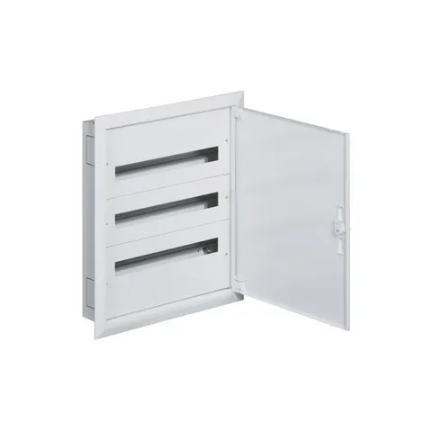Rozdzielnica modułowa podtynkowa 3x24M IP30 kl.I IK08 z zaciskami PE/N, wymiary: 692x622x110mm, biała; FW324FT HAGER