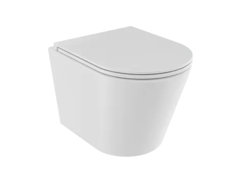BESCO miska WC Laax White plus deska wolnoopadająca Laax White