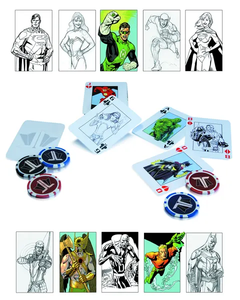 Justice League: talia kart i 20 żetonów