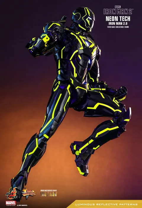 Marvel: Neon Tech Iron Man 2.0 Diecast 1:6 Scale Exclusive Figure
