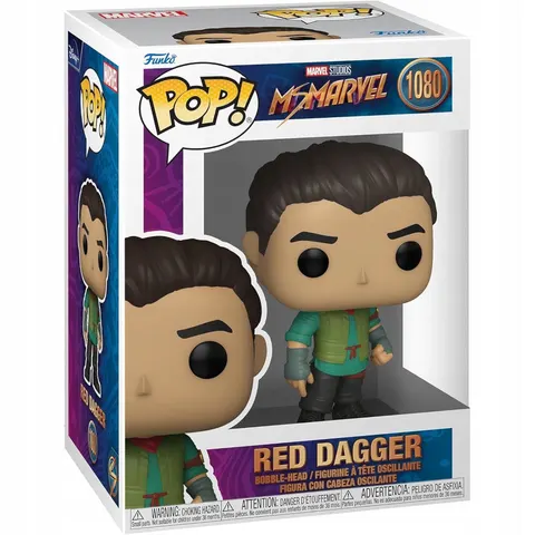 Funko POP! Marvel Studios Ms. Marvel Bobble-Head Figurka Red Dagger 1080