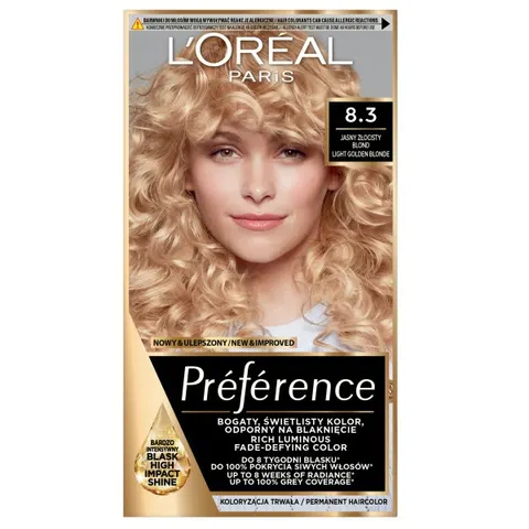 LOREAL PREFERENCE FARBA KOLORYZUJĄCA X /8.3 CANNES