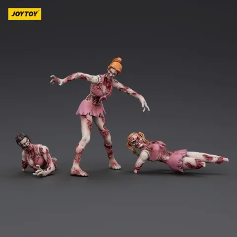 Zombie Dark Source Action Figures 3-Pack Cheer Leaders 8 cm