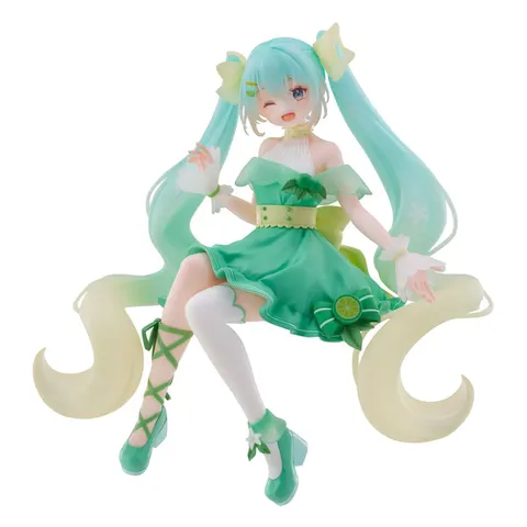 Hatsune Miku Noodle Stopper PVC Statue Hatsune Miku Lime Ver. 14 cm