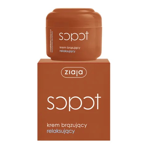 ZIAJA SOPOT KREM DO TWARZY 50ML BRĄZUJĄCY RELAKSUJĄCY