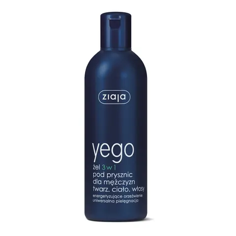 Ziaja yego, żel 3w1 pod prysznic dla mężczyzn twarz, ciało, włosy 300ml