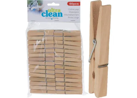 Klamerki spinacze do bielizny 60 sztuk Ultra Clean