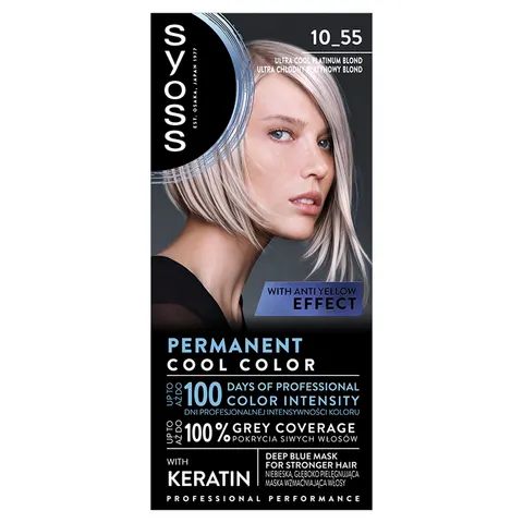 Syoss Cool Blonds rozjaśniacz do włosów 10_55 Ultra Platynowy Blond