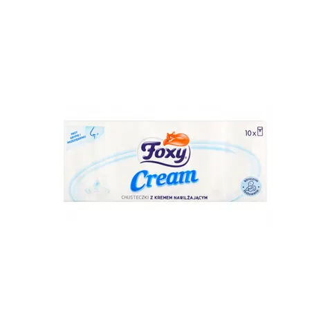 FOXY CREAM Chusteczki higieniczne 4-WARSTWOWE, 10x9 szt