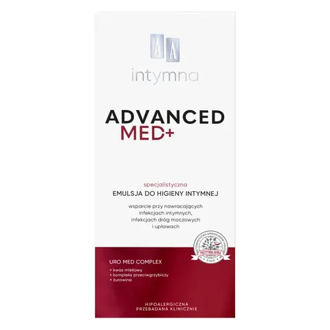 AA Intymna Advanced Med+ specjalistyczna emulsja do higieny intymnej pH 3.5 300ml