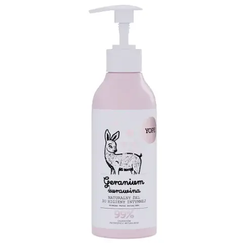 Yope Naturalny żel do higieny intymnej Geranium i Żurawina 300ml