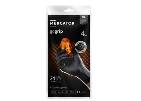 Rękawice nitrylowe XXL 4SZT GOGRIP BLACK RP30039006