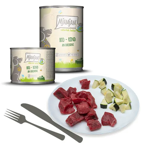 MjAMjAM Dog BIO wołowina z cukinią