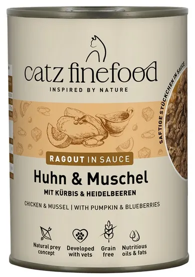 Catz Finefood Ragout Kurczak i Omułek w sose