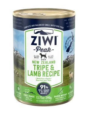 ZiwiPeak Dog Tripe & Lamb w puszce (390 g-6x390g)