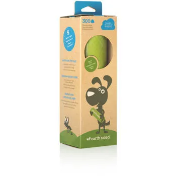 Woreczki na odchody bezzapachowe Earth Rated 300 sztuk