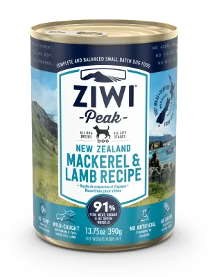 ZiwiPeak Dog Mackerel & Lamb Makrela i Jagnięcina 390 g