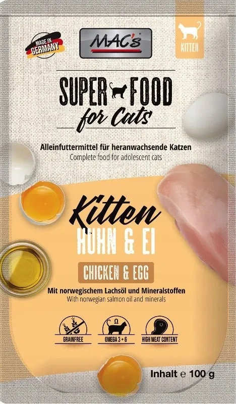 Mac's Cat Kitten kurczak z jajkiem dla kociąt
