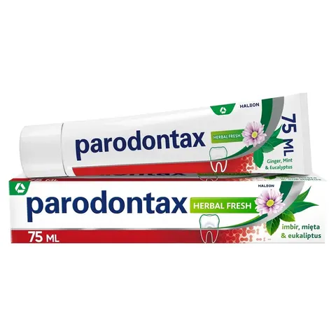 Parodontax Herbal Fresh Toothpaste pasta do zębów przeciw krwawieniu dziąseł Imbir & Mięta & Eukaliptus 75ml