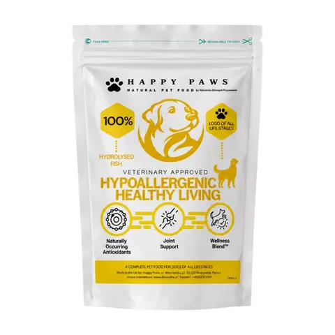 Kompleksowa formuła prozdrowotna Happy Paws karma z peptydami- Peptide+