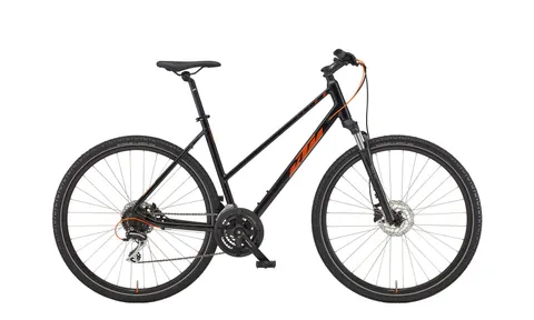 ROWER KTM X-LIFE TRACK D 46CM S BLACK ORANGE 2022 WYPRZEDAŻ