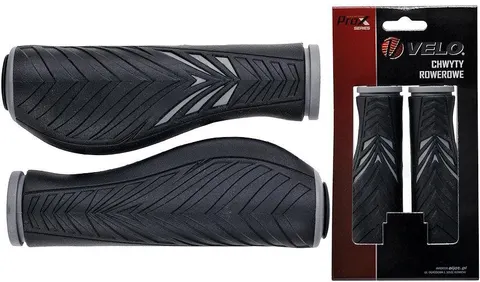 CHWYTY KIEROWNICY VELO VLG-1133AD2 130mm GREY/BLACK