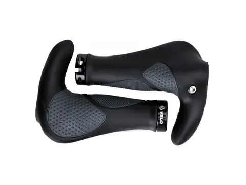 CHWYTY KIEROWNICY VELO VLG-1185AD3 Z ROGAMI 138mm