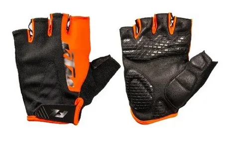RĘKAWICZKI ROWEROWE KTM FACTORY LINE SHORT BLACK/ORANGE GEL S