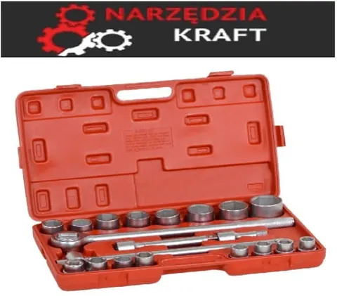 ZESTAW KLUCZY KLUCZE NASADOWE 21 EL. 3/4'' 6-KĄTNE KD304