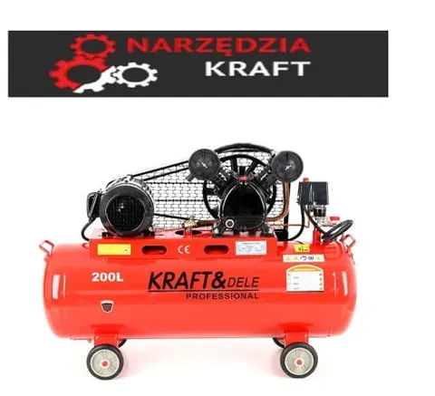 KOMPRESOR OLEJOWY SPRĘŻARKA 200L 2 TŁOKI 400V KD407