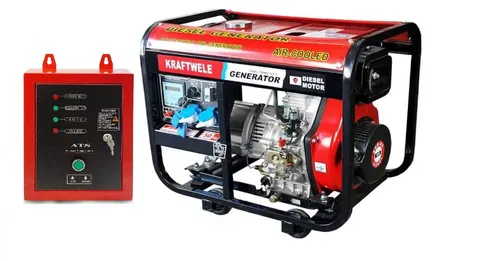 Generator Agregat Prądotwórczy 7,8 KW 1F ATS 230V KRAFTWELE SDG7800 1F ATS