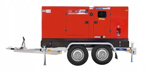 AGREGAT GENERATOR PRĄDOTWÓRCZY SDG130000 Silent 130 KVA Na Przyczepie Transportowej