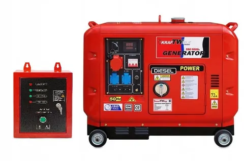 GENERATOR AGREGAT PRĄDOTWÓRCZY KrafTWele SDG9000S 9,5KVA 3F ATS
