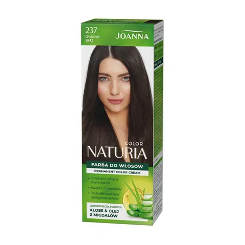 JOANNA NATURIA COLOR Farba do włosów 237 CHŁODNY BRĄZ