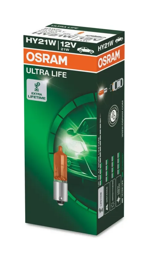 Żarówka samochodowa HY21W 12V 21W BAW9s OSRAM