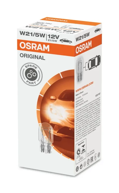 Żarówki samochodowe W21/5W 12V 21/5W W3x16q OSRAM – 10 szt.
