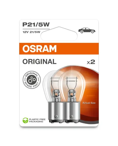 Żarówki samochodowe P21/5W 12V 21/5W BAY15d OSRAM – 2 szt.