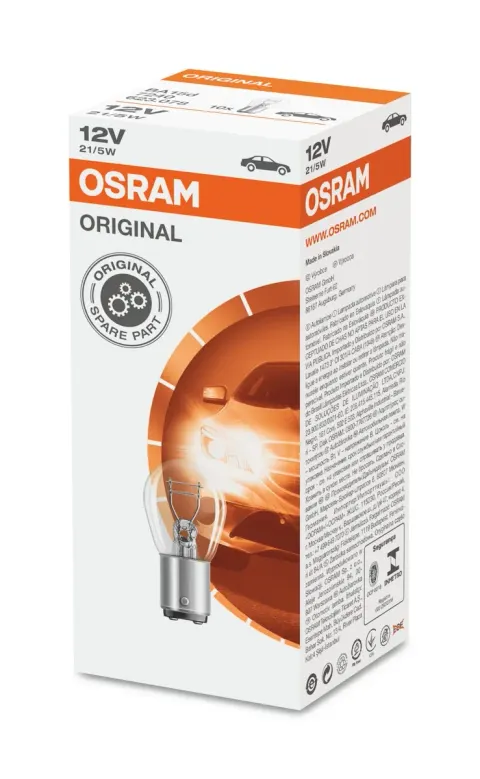 Żarówki samochodowe 12V 21/5W BA15d OSRAM – 10 szt.