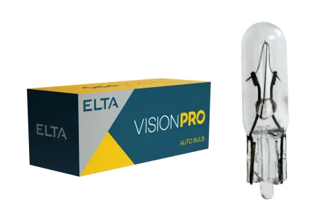 Żarówki samochodowe W2,3W 12V 2,3W W2x4,6d ELTA VisionPro – 10 szt.