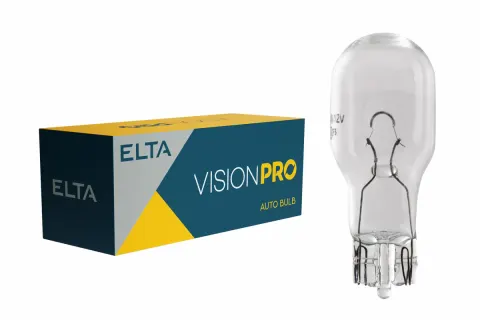 Żarówki samochodowe 12V 10W W2,1x9,5d Maxi-Glass ELTA VisionPro – 10 szt.