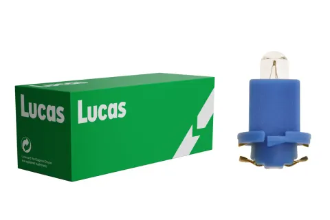 Żarówki samochodowe 12V 1,8W BAX jasnoniebieskie Lucas – 10 szt.