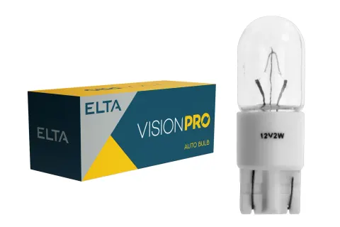 Żarówki zegarowe 12V 1,2W KW2,1x9,5d ELTA VisionPro – 10 szt.