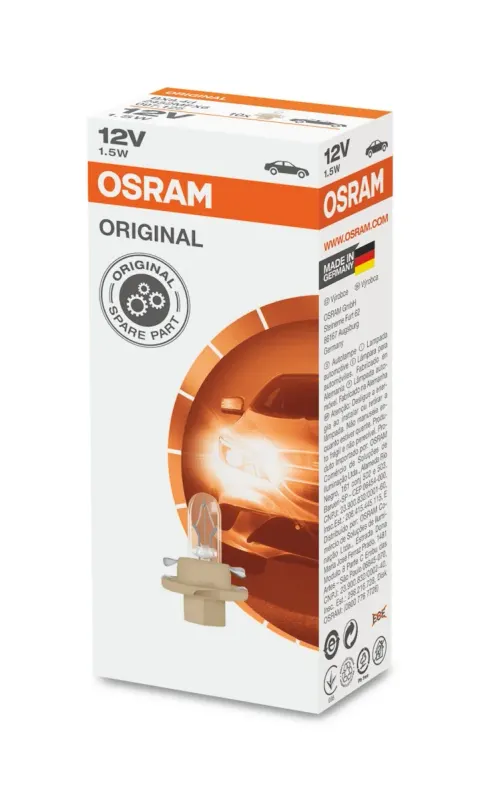 Żarówki zegarowe 12V 1,5W BX8,4d OSRAM – 10 szt.