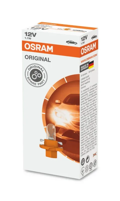 Żarówki zegarowe 12V 1,1W BX8,4d OSRAM – 10 szt.