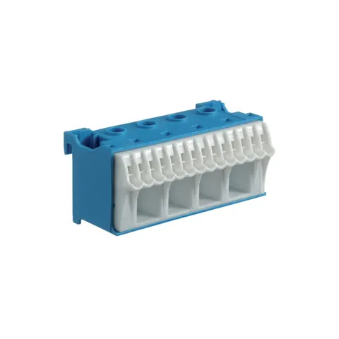 QuickConnect Blok samozacisków neutralny, niebieski, 4x16+14x4mm2, szer. 75mm; KN18N, HAGER