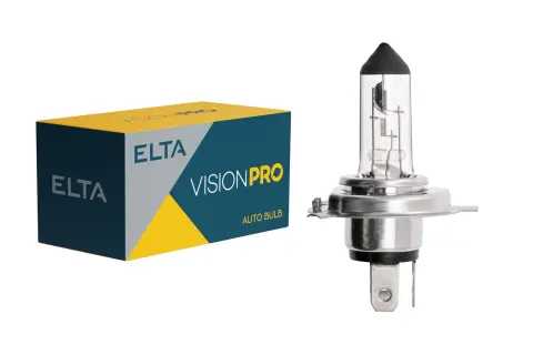 Żarówka samochodowa H4 12V 100/55W P43t ELTA VisionPro
