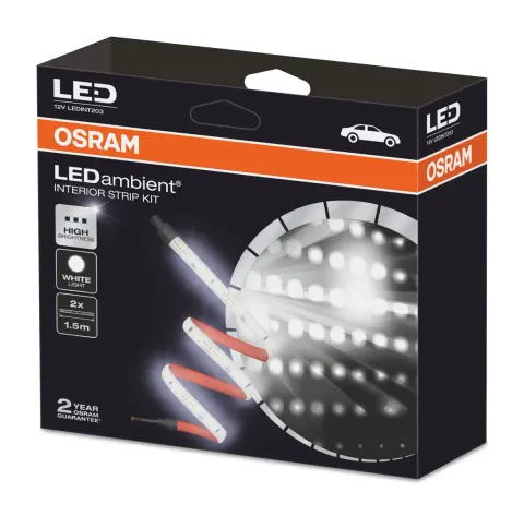 Taśmy LED OSRAM LEDambient Interior Strip Kit LEDINT203 – 2 × 1,5 m, białe 12V